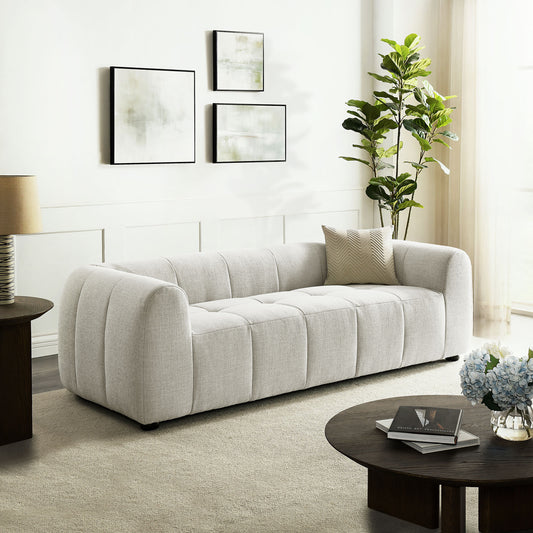 Bloque Fabric Sofa, Linen