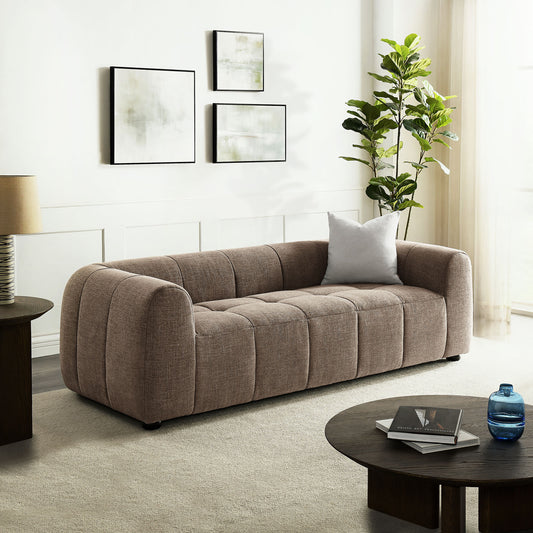 Bloque Fabric Sofa, Mocha