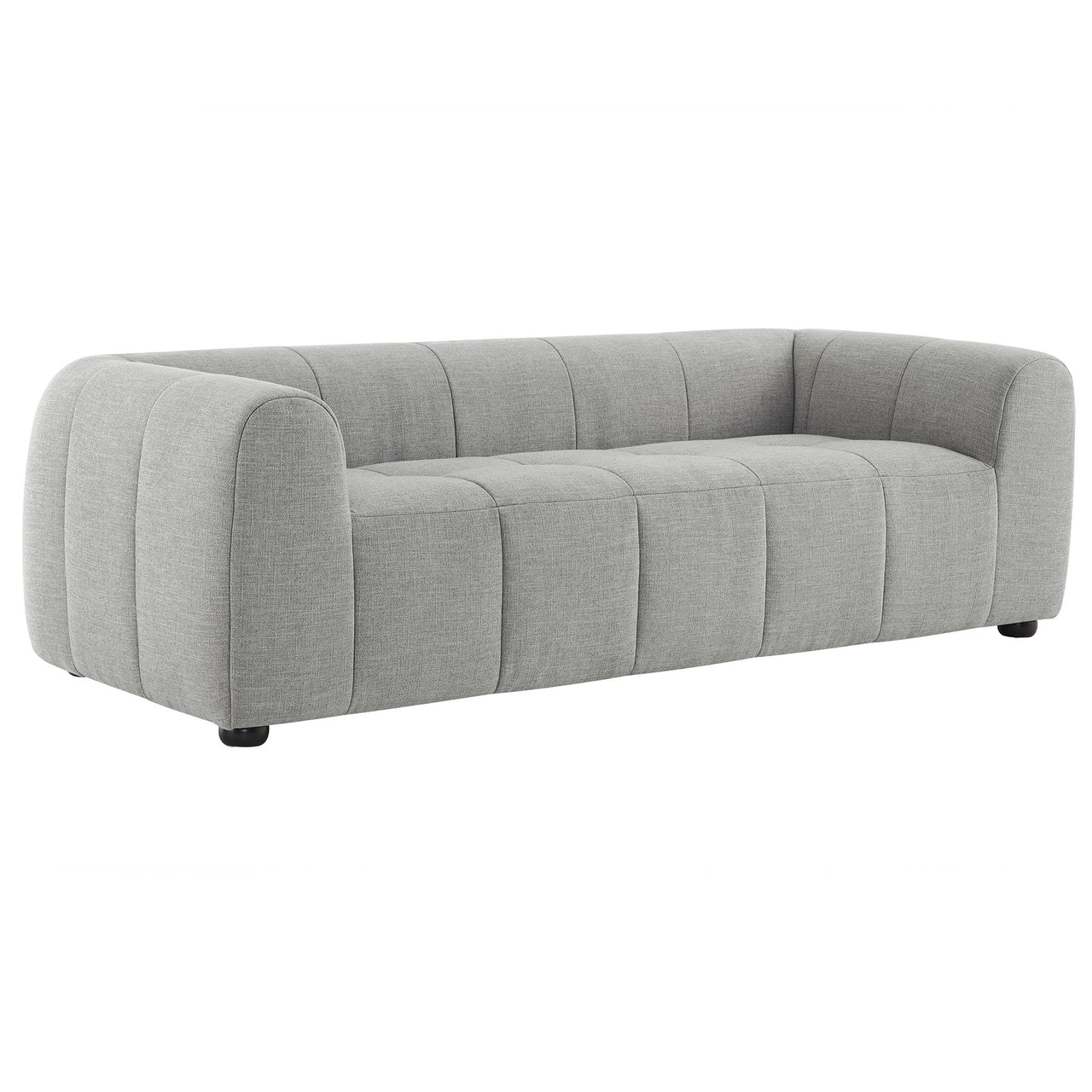 Bloque Fabric Sofa, Pewter