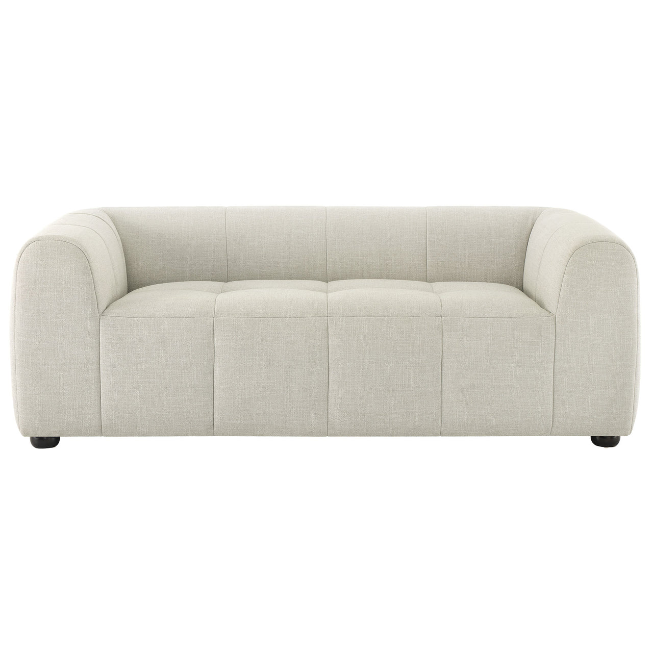 Bloque Fabric Loveseat, Linen