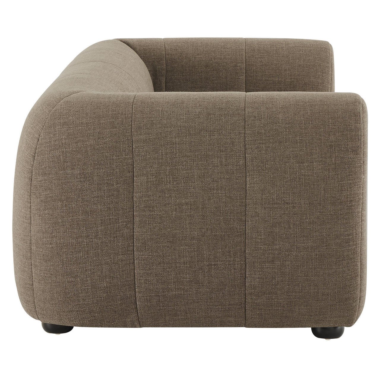 Bloque Fabric Loveseat, Mocha