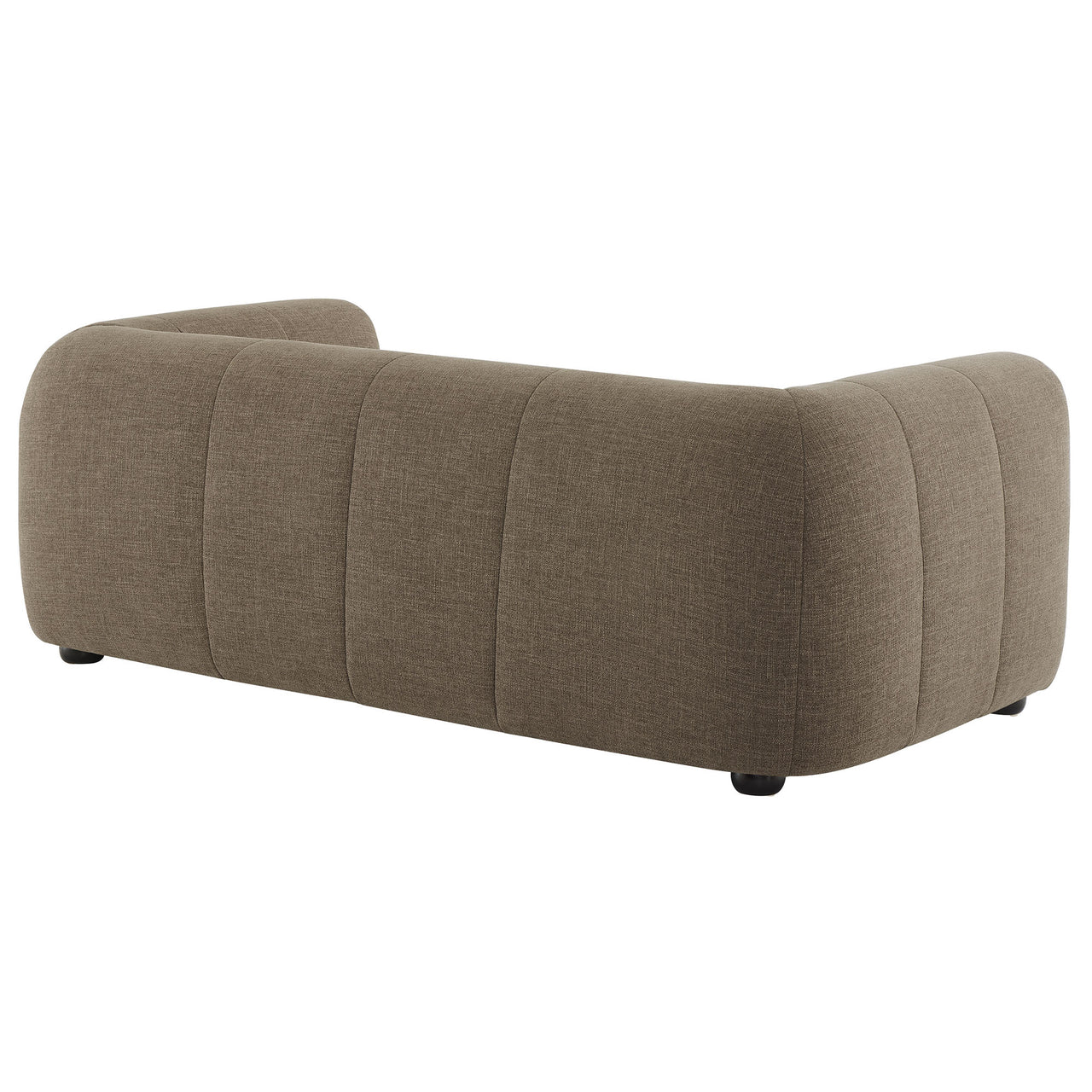 Bloque Fabric Loveseat, Mocha