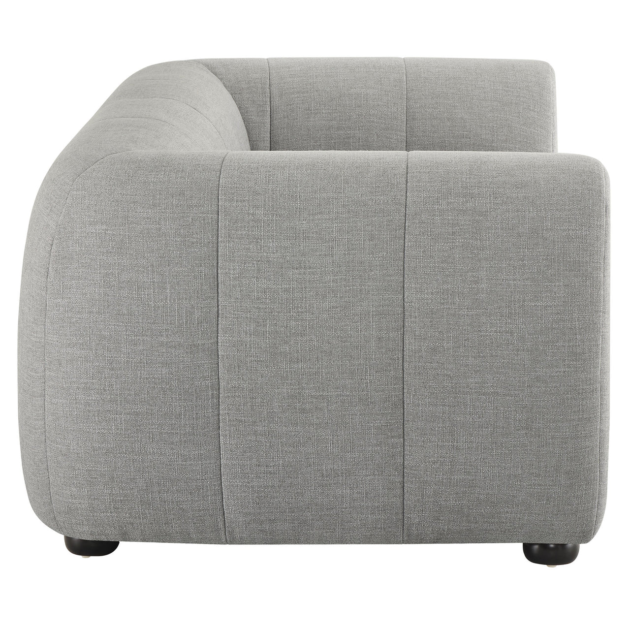 Bloque Fabric Loveseat, Pewter