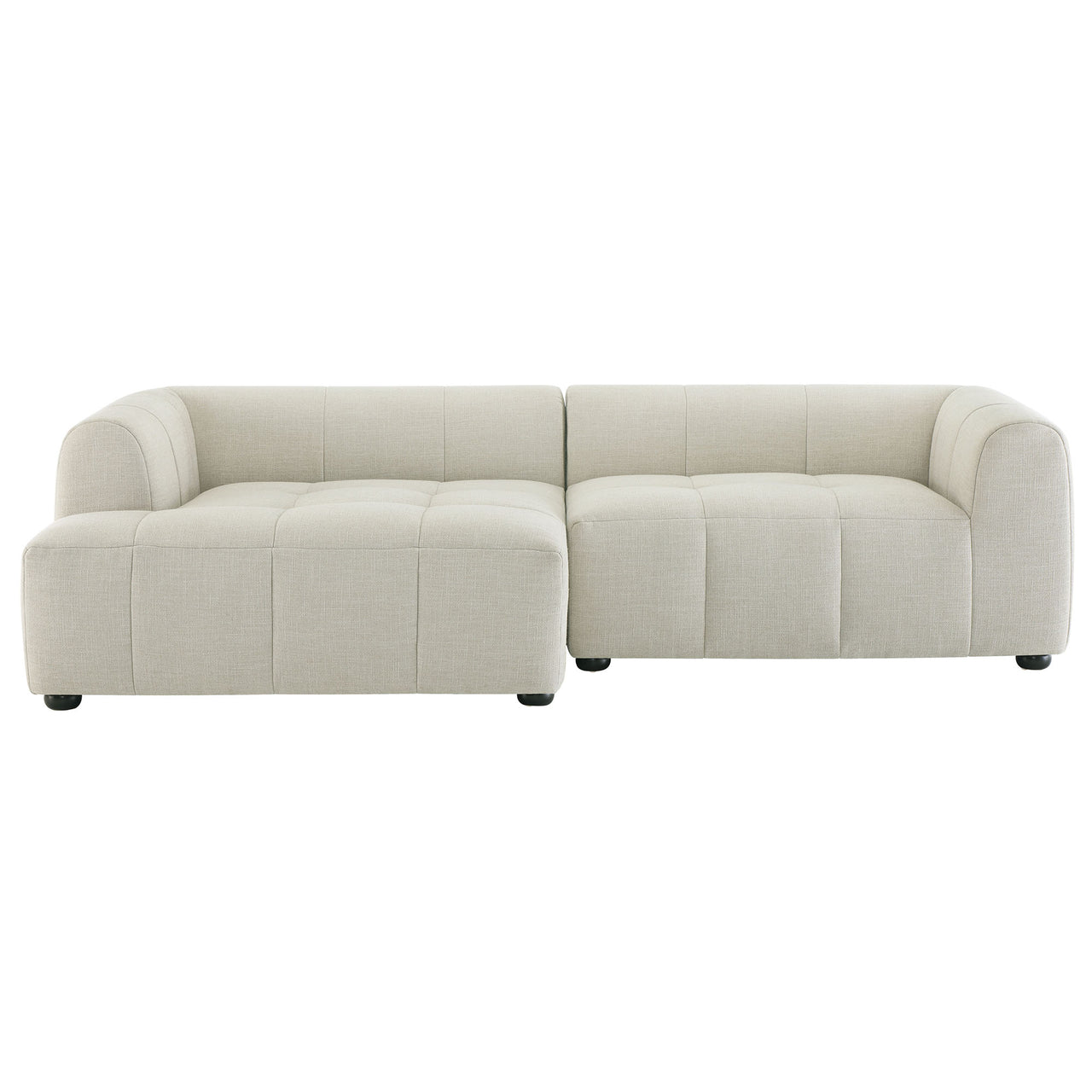 Bloque 2-Piece Left-Facing Sectional, Linen