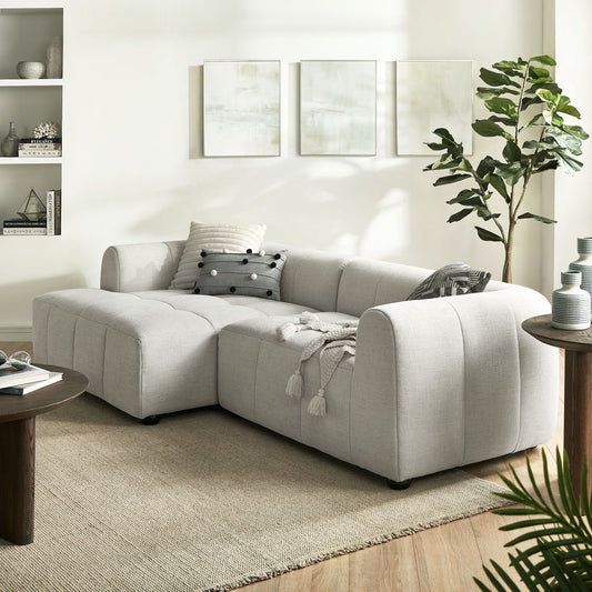Bloque 2-Piece Left-Facing Sectional, Linen