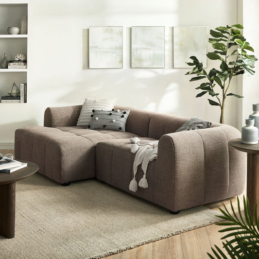 Bloque 2-Piece Left-Facing Sectional, Mocha