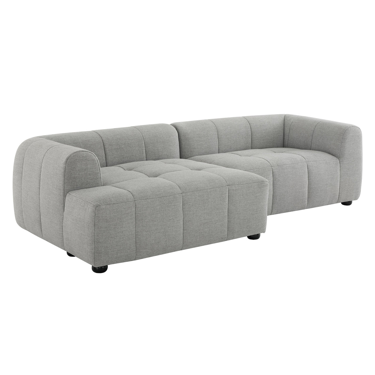 Bloque 2-Piece Left-Facing Sectional, Pewter
