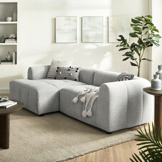 Bloque 2-Piece Left-Facing Sectional, Pewter