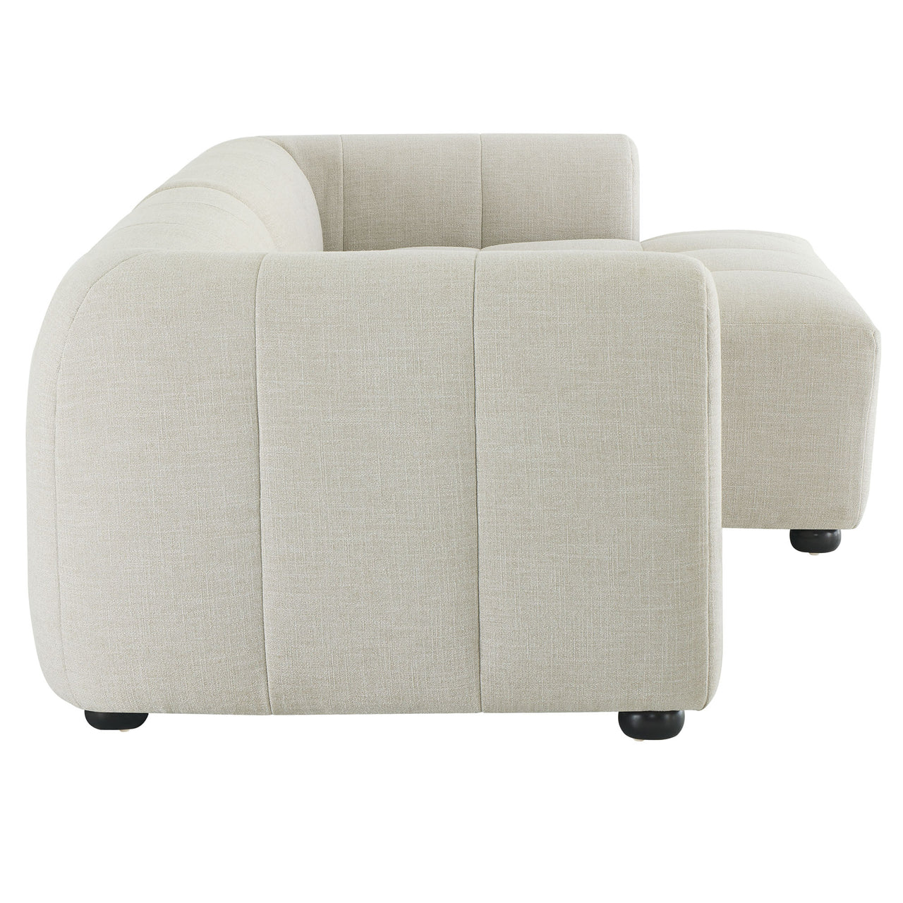 Bloque 2-Piece Right-Facing Sectional, Linen