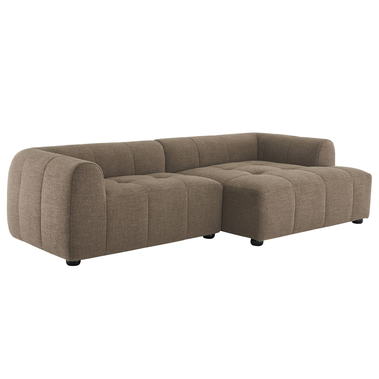 Bloque 2-Piece Right-Facing Sectional, Mocha