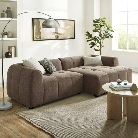 Bloque 2-Piece Right-Facing Sectional, Mocha