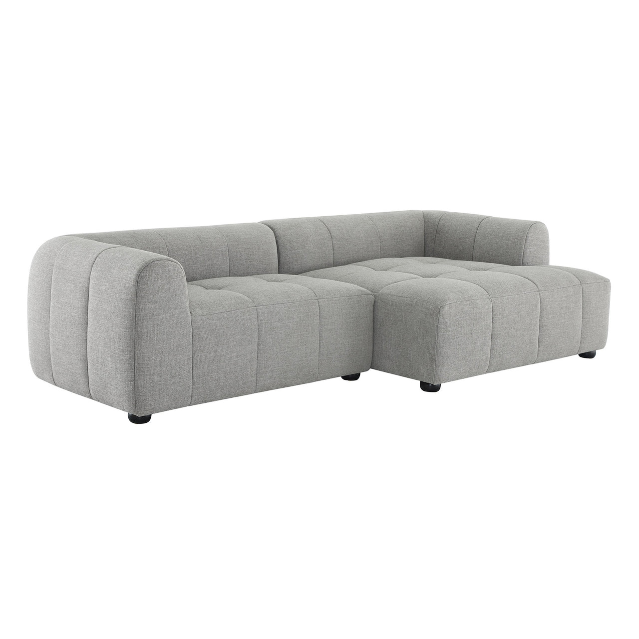 Bloque 2-Piece Right-Facing Sectional, Pewter