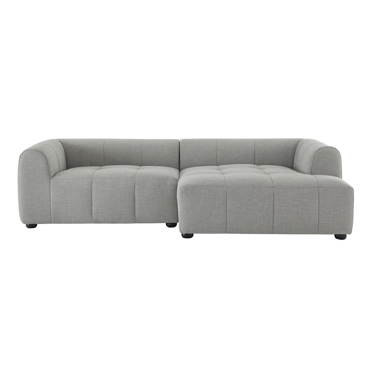 Bloque 2-Piece Right-Facing Sectional, Pewter