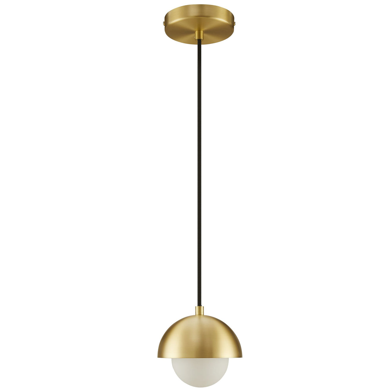 Lunara Opal Drop Pendant, Brass