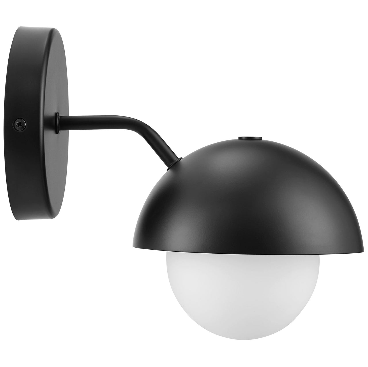 Lunara Opal Wall Sconce, Black