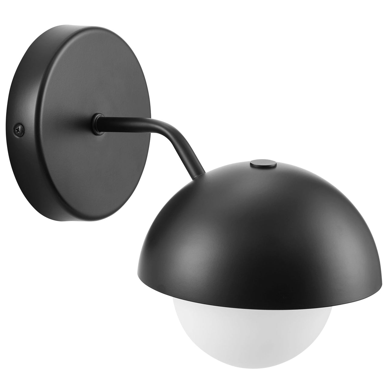 Lunara Opal Wall Sconce, Black