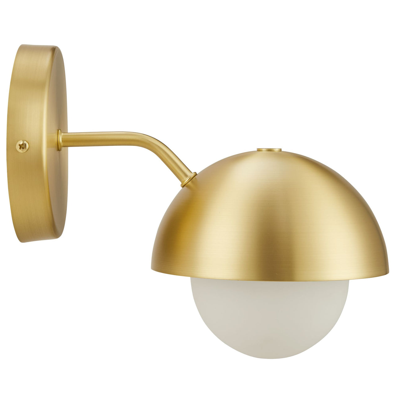 Lunara Opal Wall Sconce, Brass