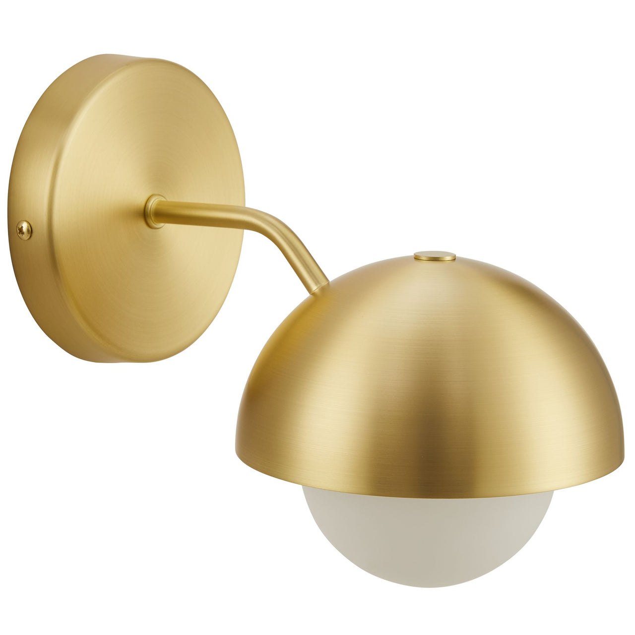 Lunara Opal Wall Sconce, Brass
