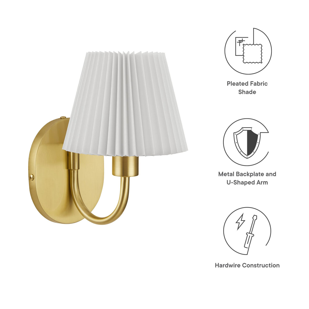 Oscillate Wall Sconce, Brass