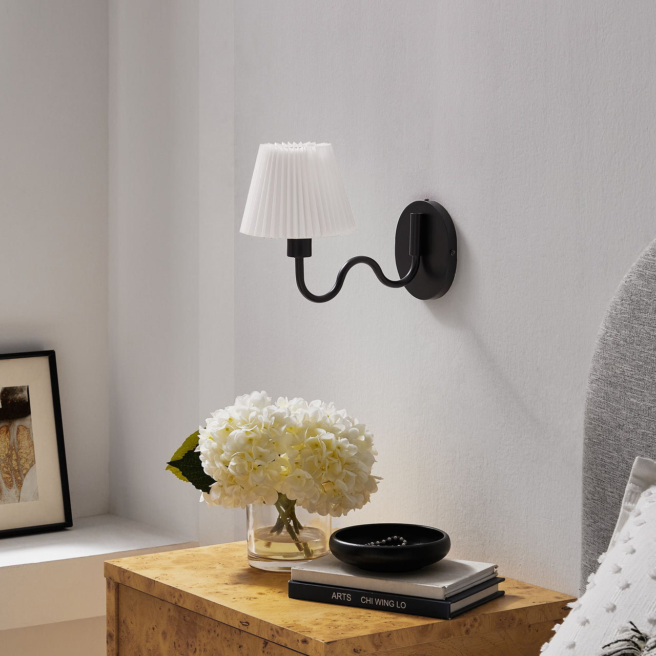 Oscillate Elongated Wall Sconce, Black