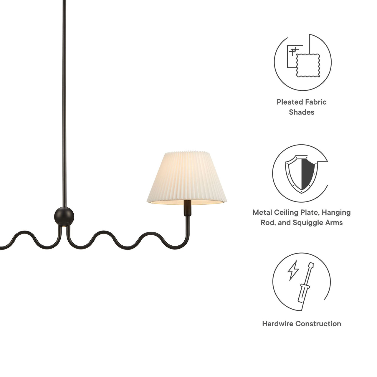 Oscillate Pendant Light, Black