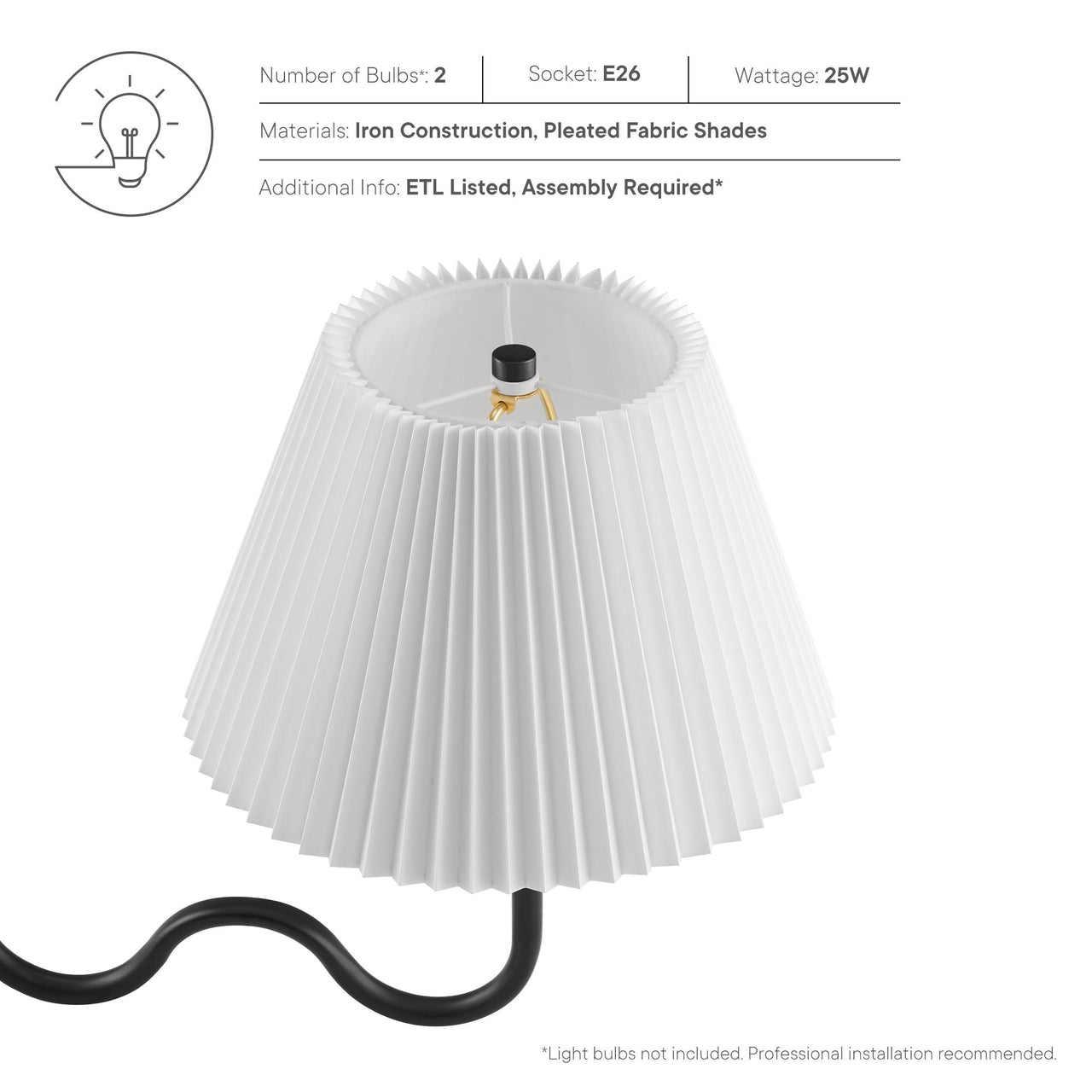 Oscillate Pendant Light, Black
