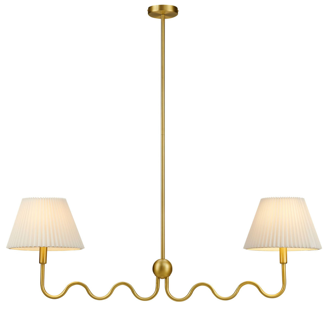 Oscillate Pendant Light, Brass