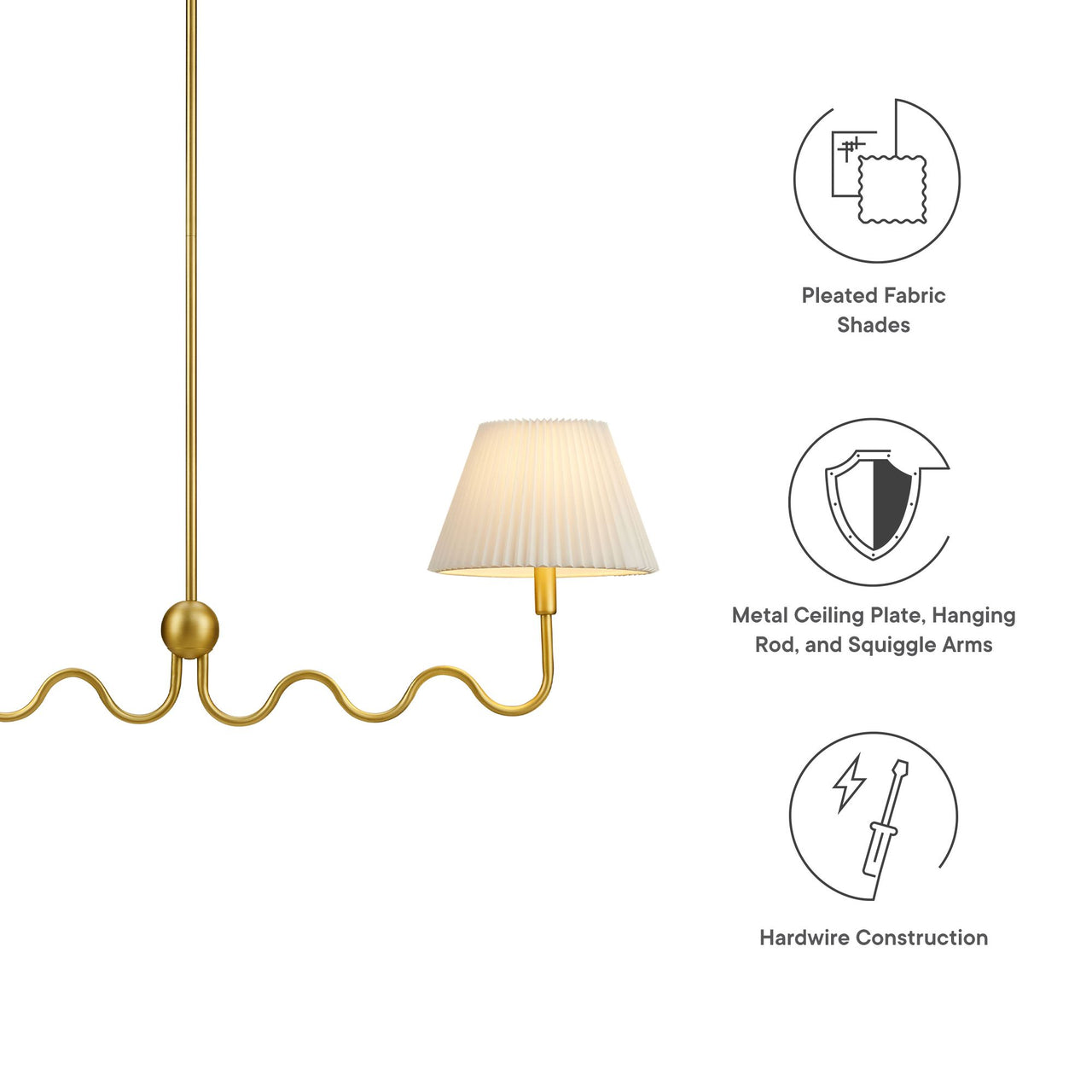 Oscillate Pendant Light, Brass