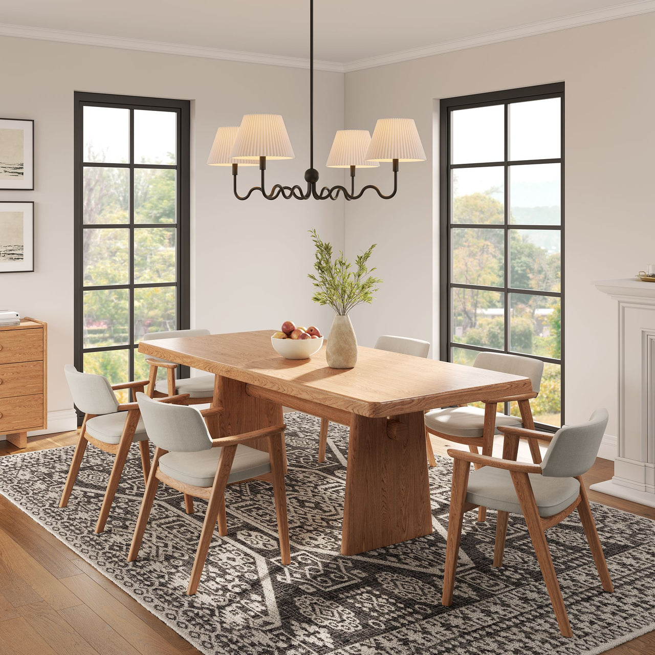 Oscillate Chandelier, Black