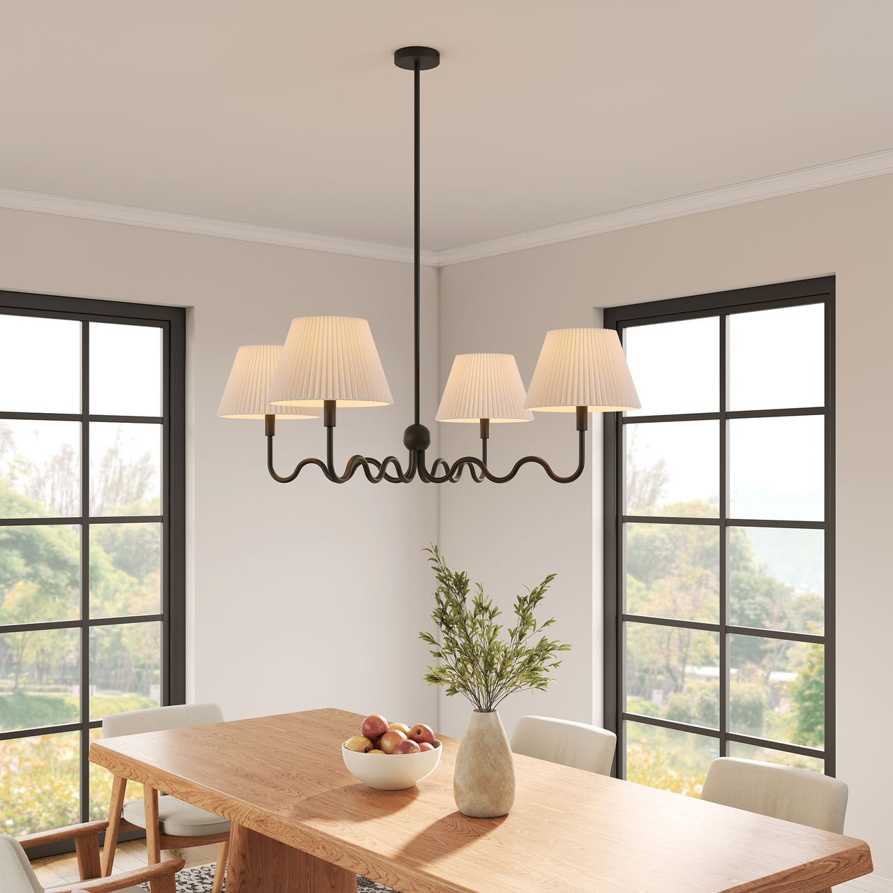 Oscillate Chandelier, Black