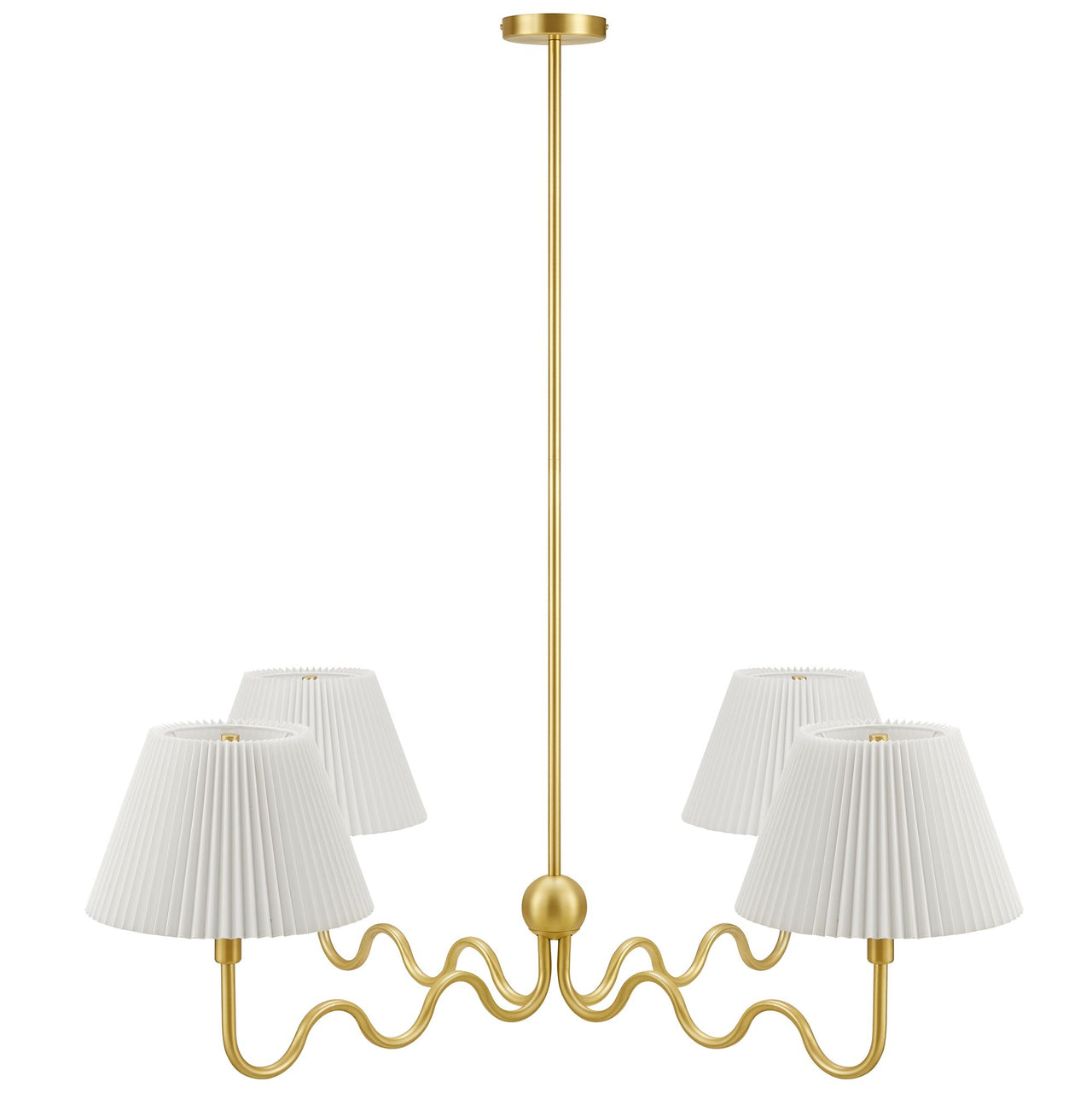 Oscillate Chandelier, Brass