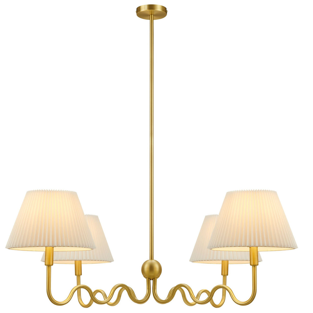 Oscillate Chandelier, Brass