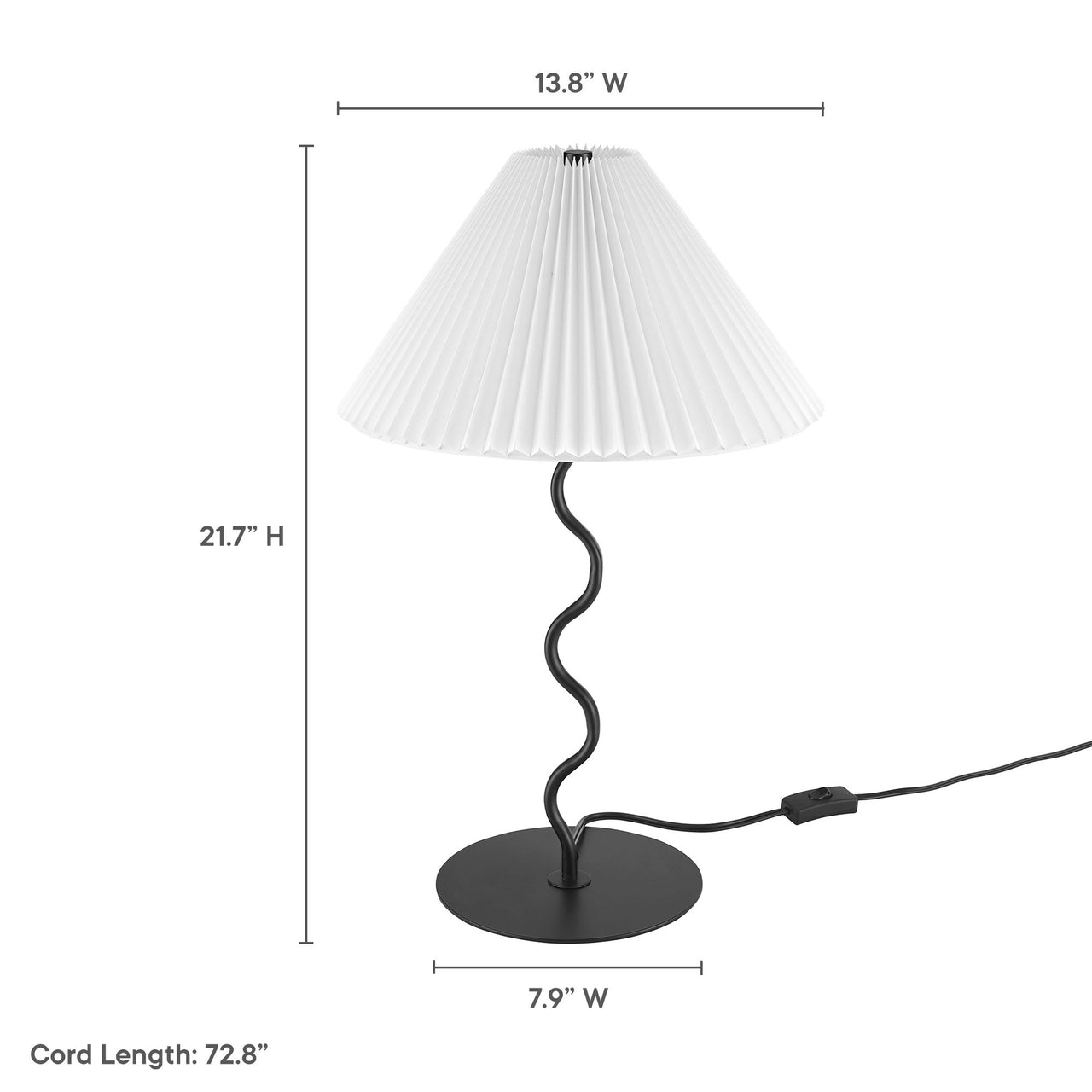Oscillate Table Lamp, Black