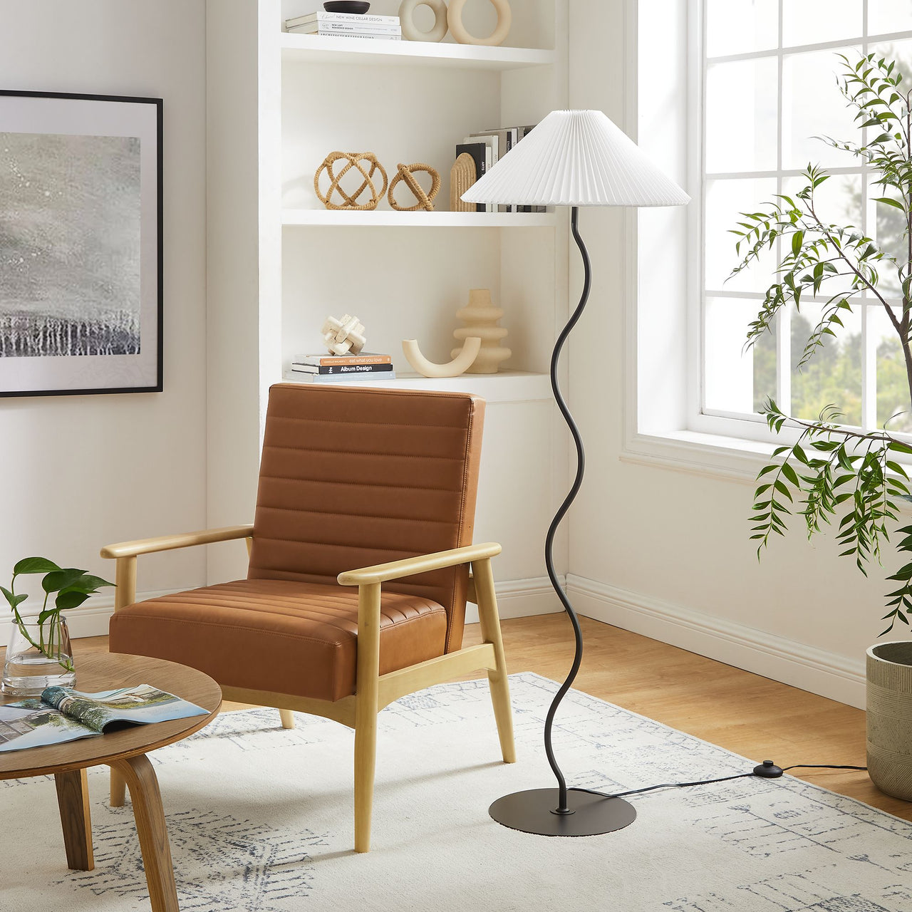 Oscillate Floor Lamp, Black