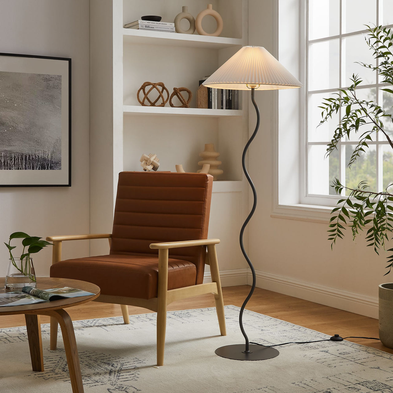 Oscillate Floor Lamp, Black