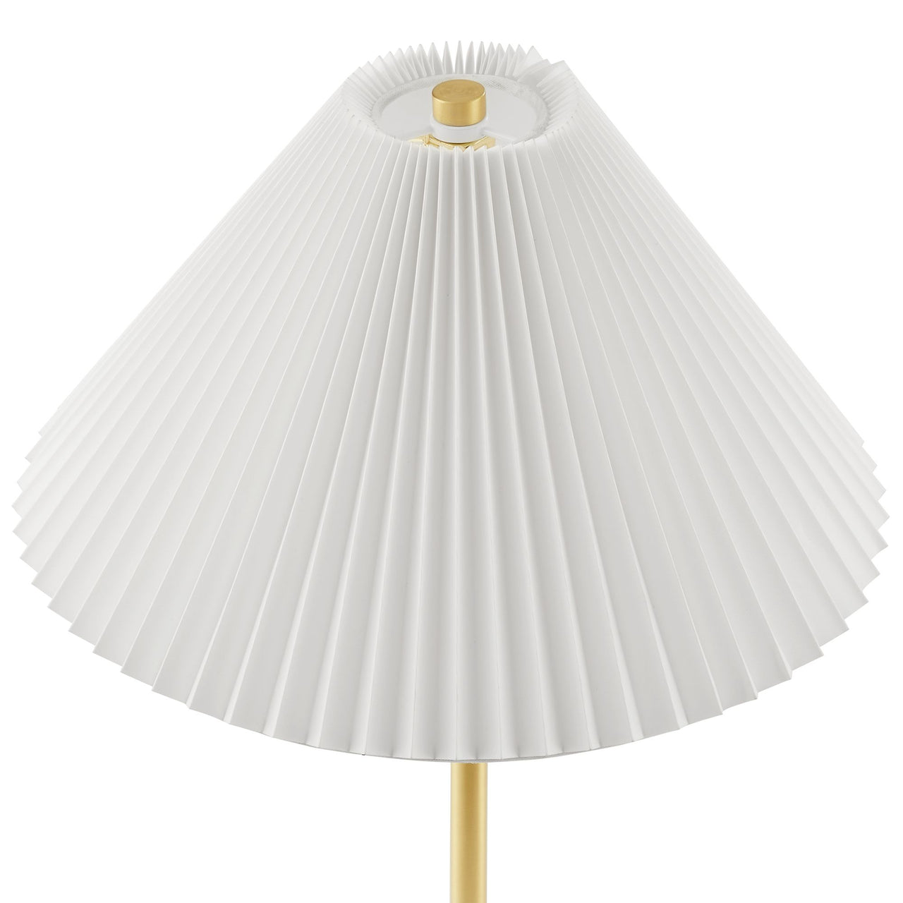 Miyah Marble Floor Lamp, Brass