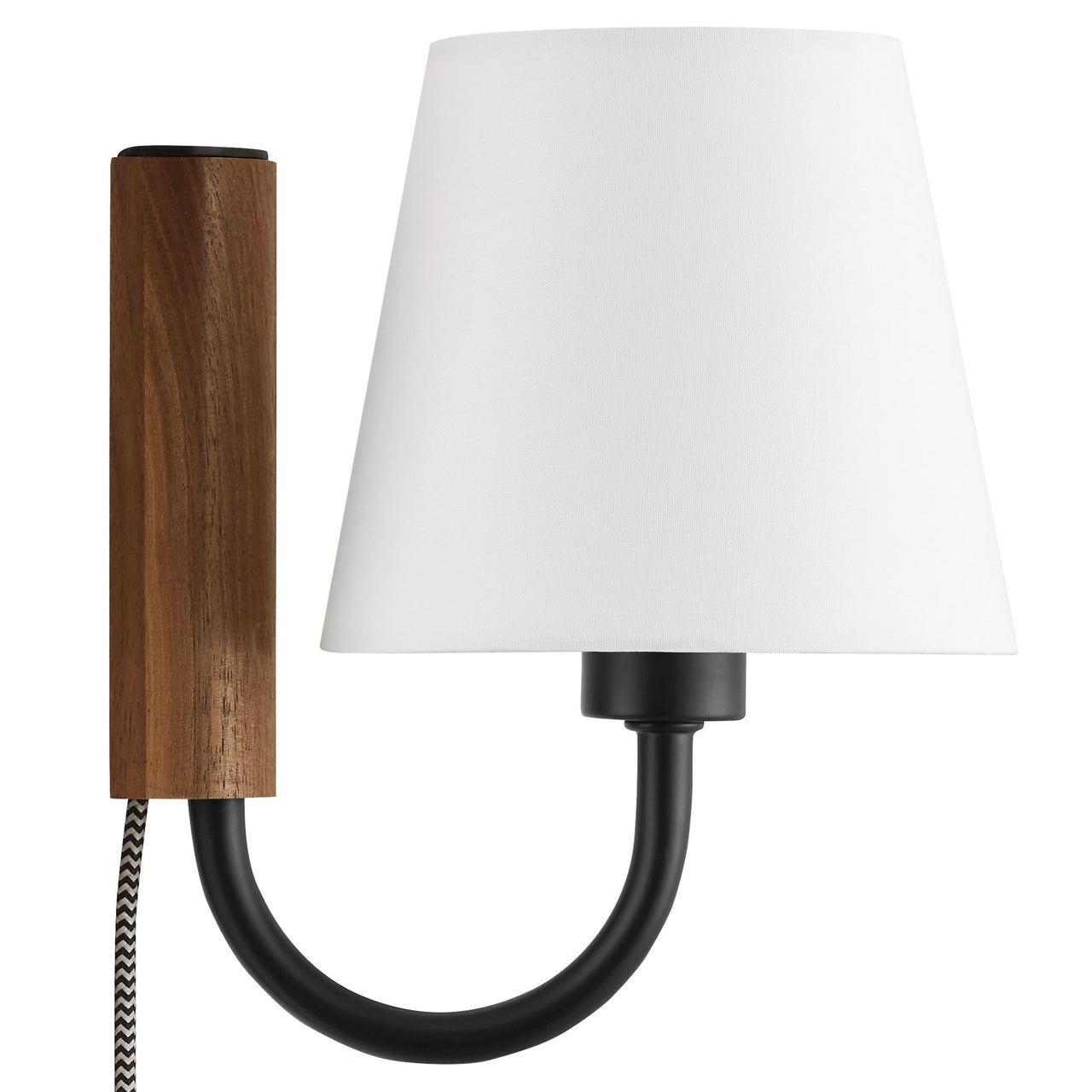 Rayleigh Wall Sconce, Walnut & Black