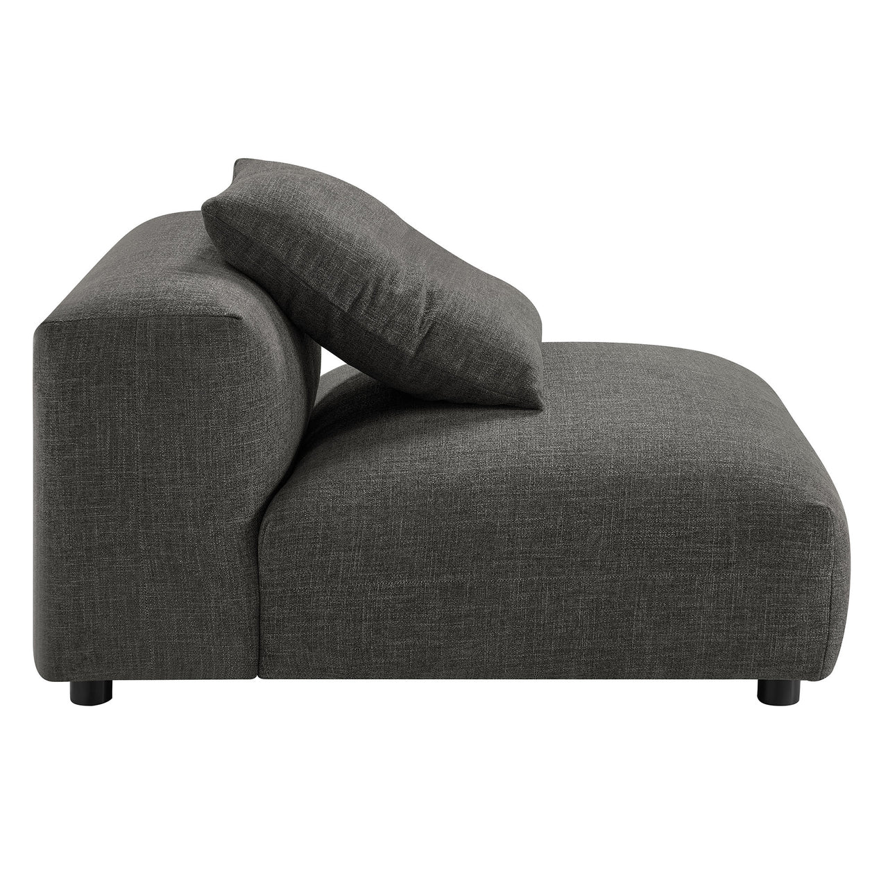 Leisure 3-Piece Modular Fabric Sofa Sectional, Charcoal