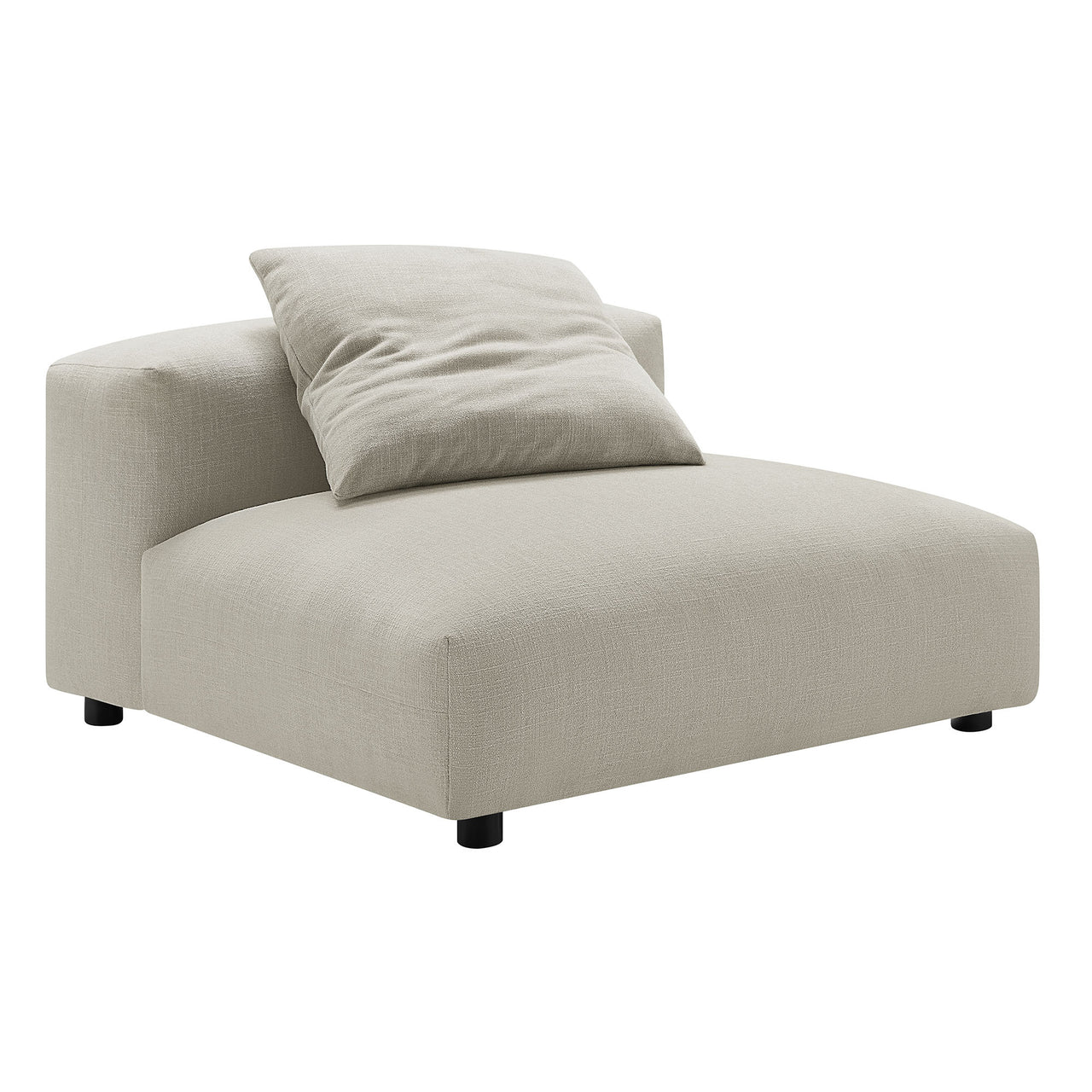 Leisure 3-Piece Modular Fabric Sofa Sectional, Linen