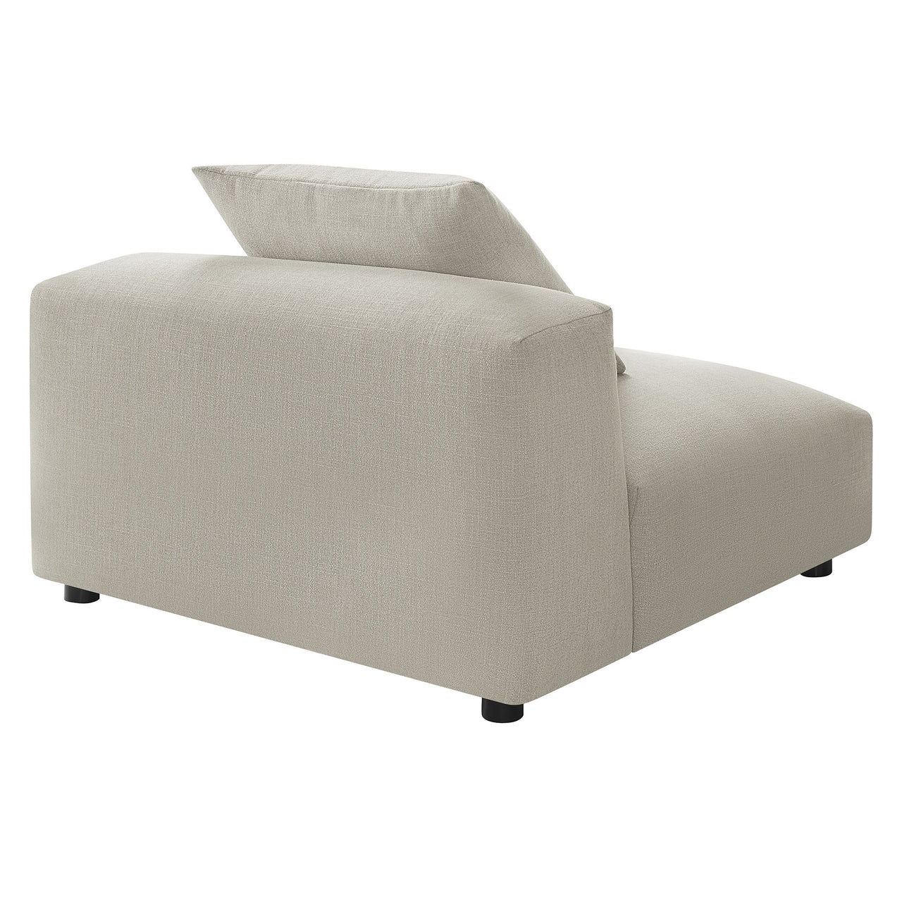 Leisure Fabric Armless Chair | Modular Sectional Component, Linen