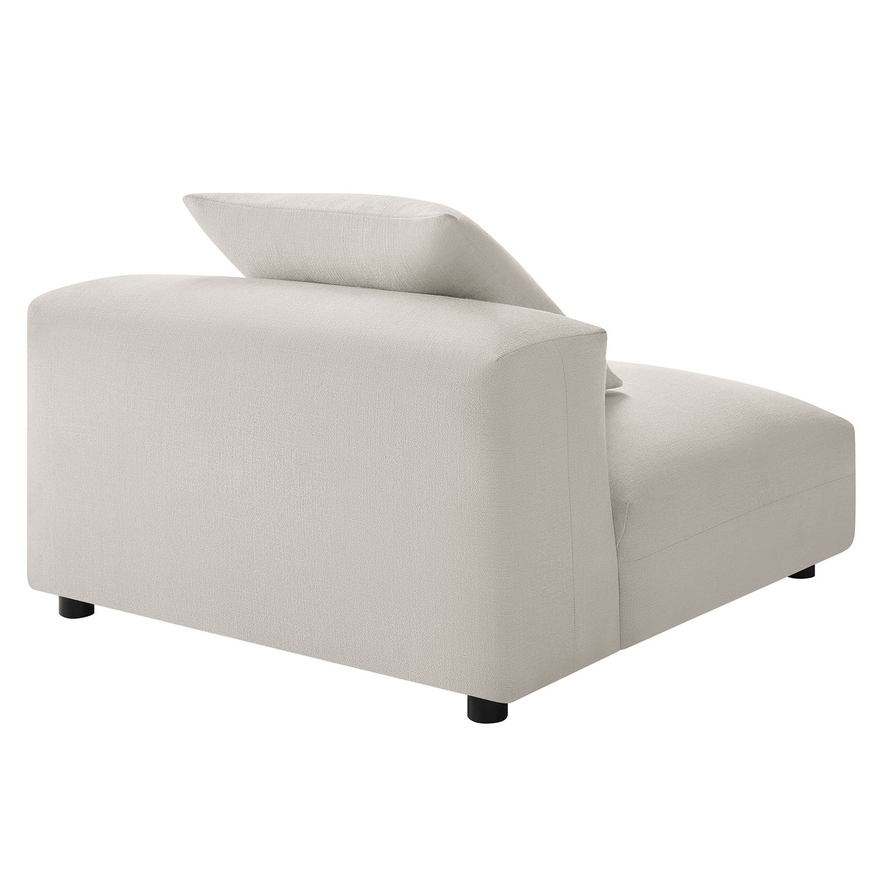 Leisure Fabric Armless Chair | Modular Sectional Component, Sand