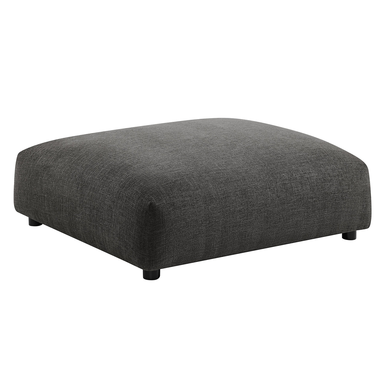 Leisure 4-Piece Modular Fabric Sectional, Charcoal
