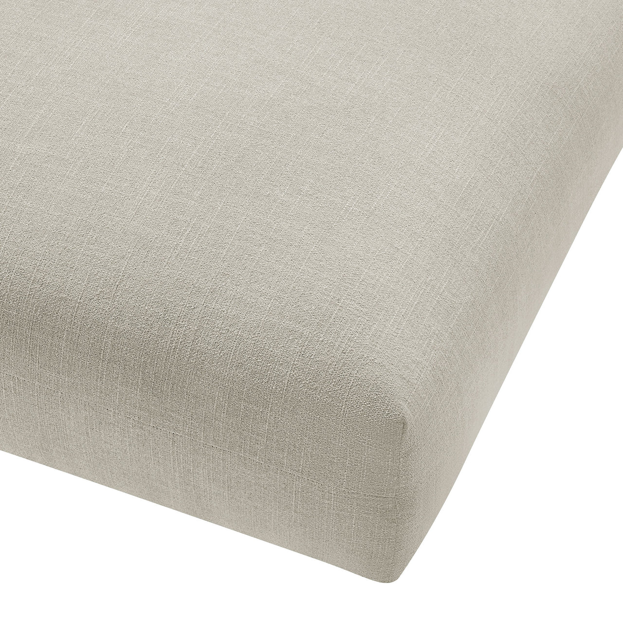 Leisure Fabric Ottoman | Modular Sectional Component, Linen