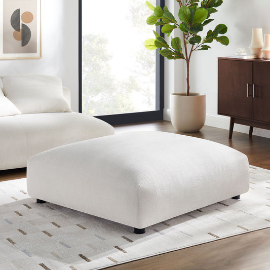 Leisure Fabric Ottoman | Modular Sectional Component, Sand