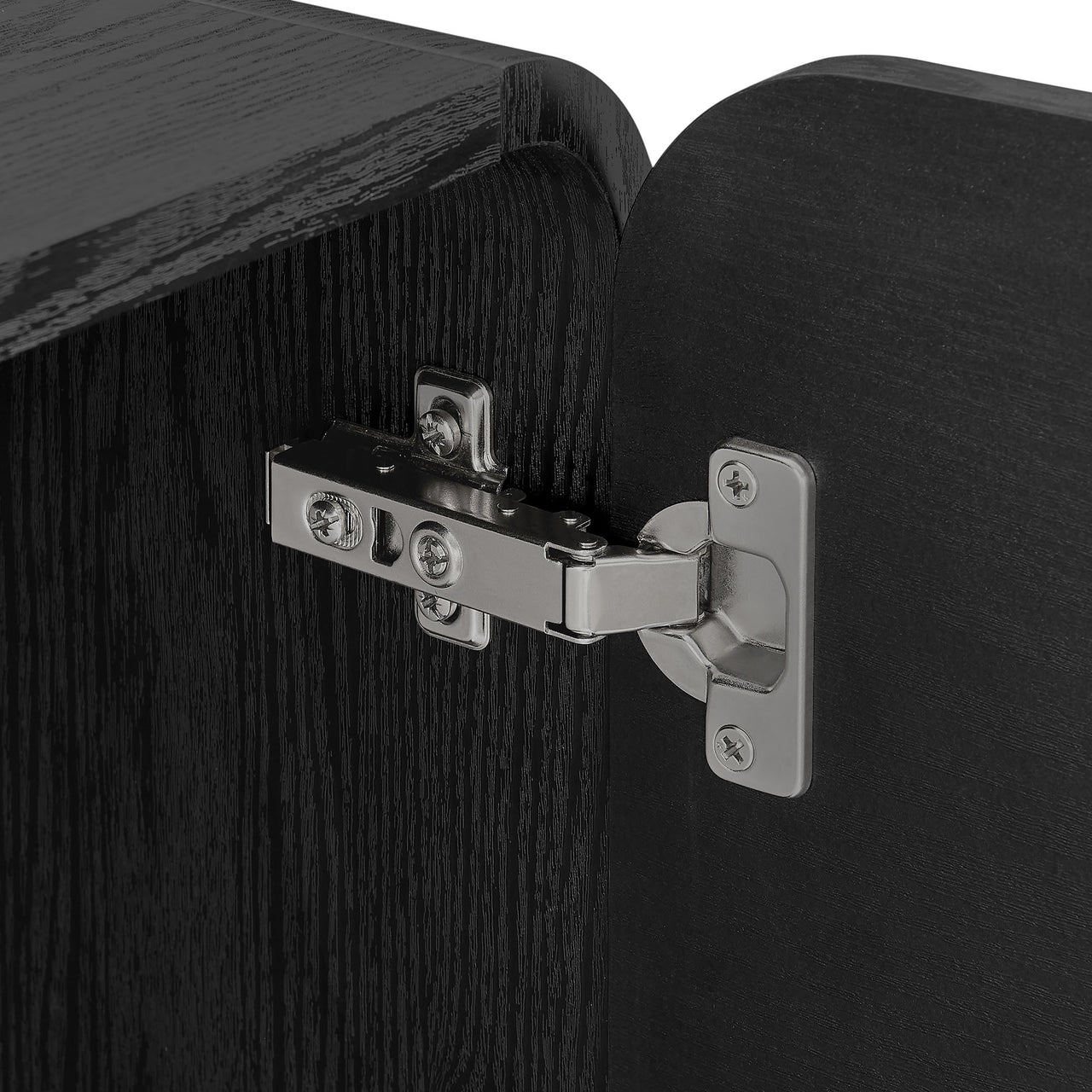 Button Credenza | TV Stand, Black