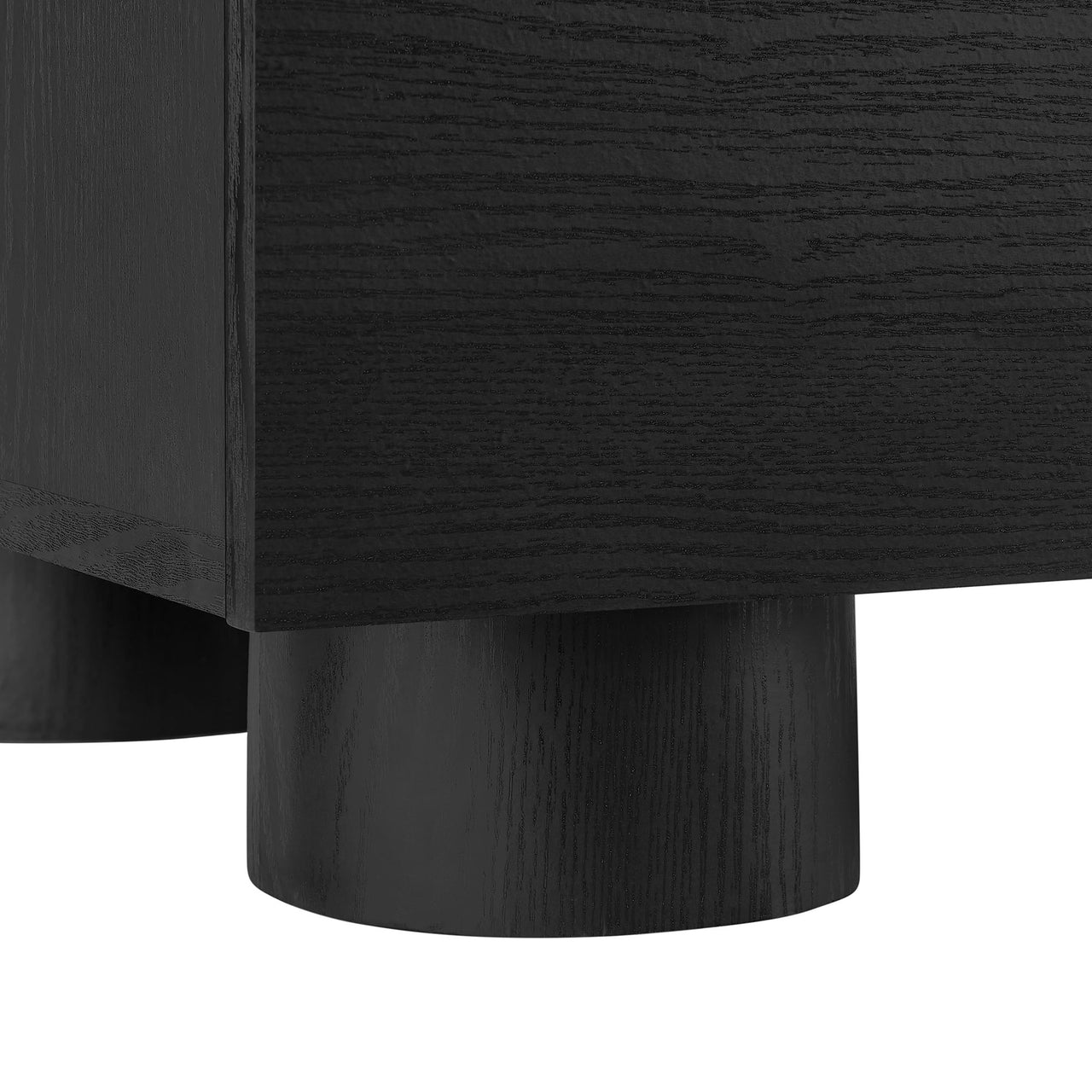 Button Credenza | TV Stand, Black