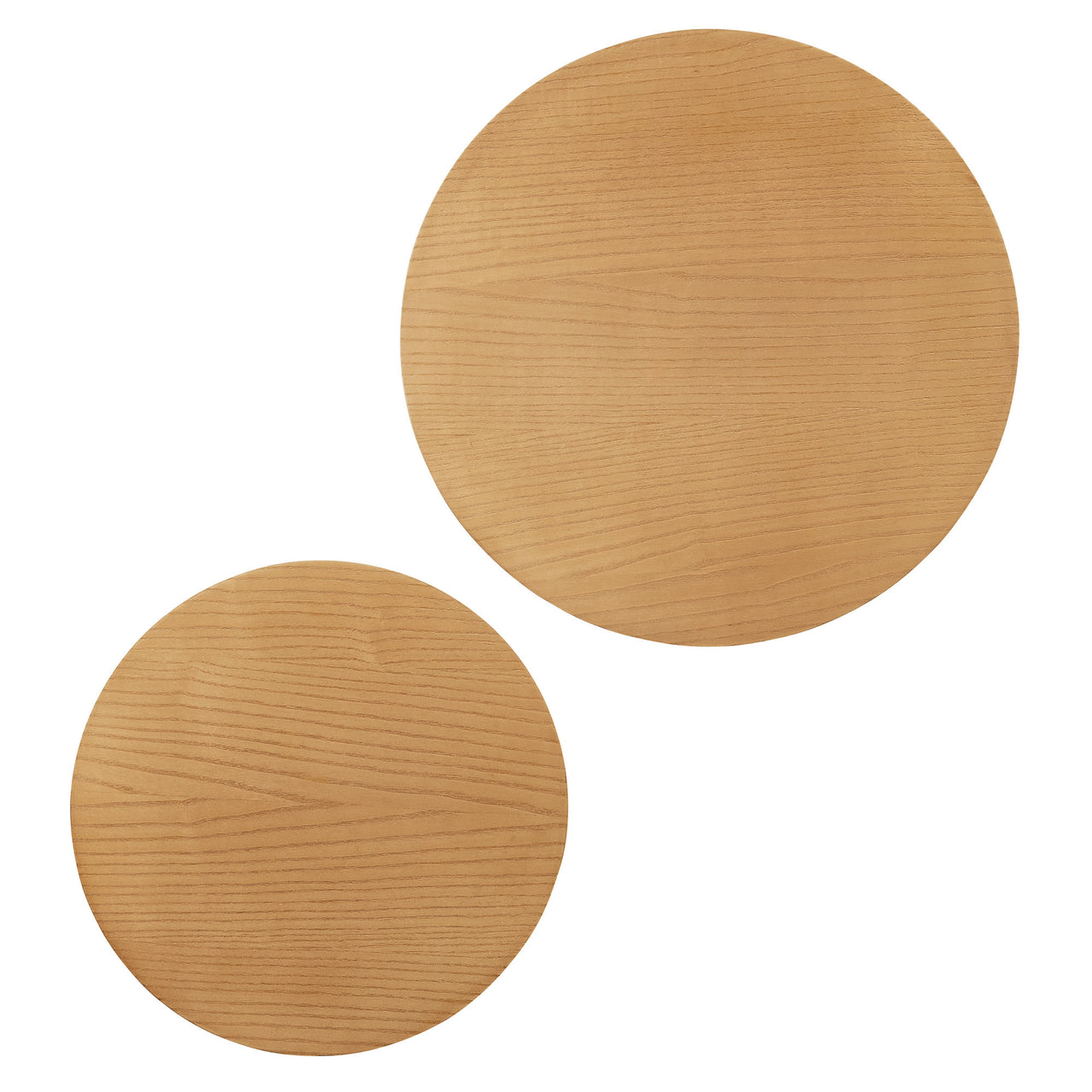 Bremont Nesting Coffee Tables Set of 2, Natural Wood