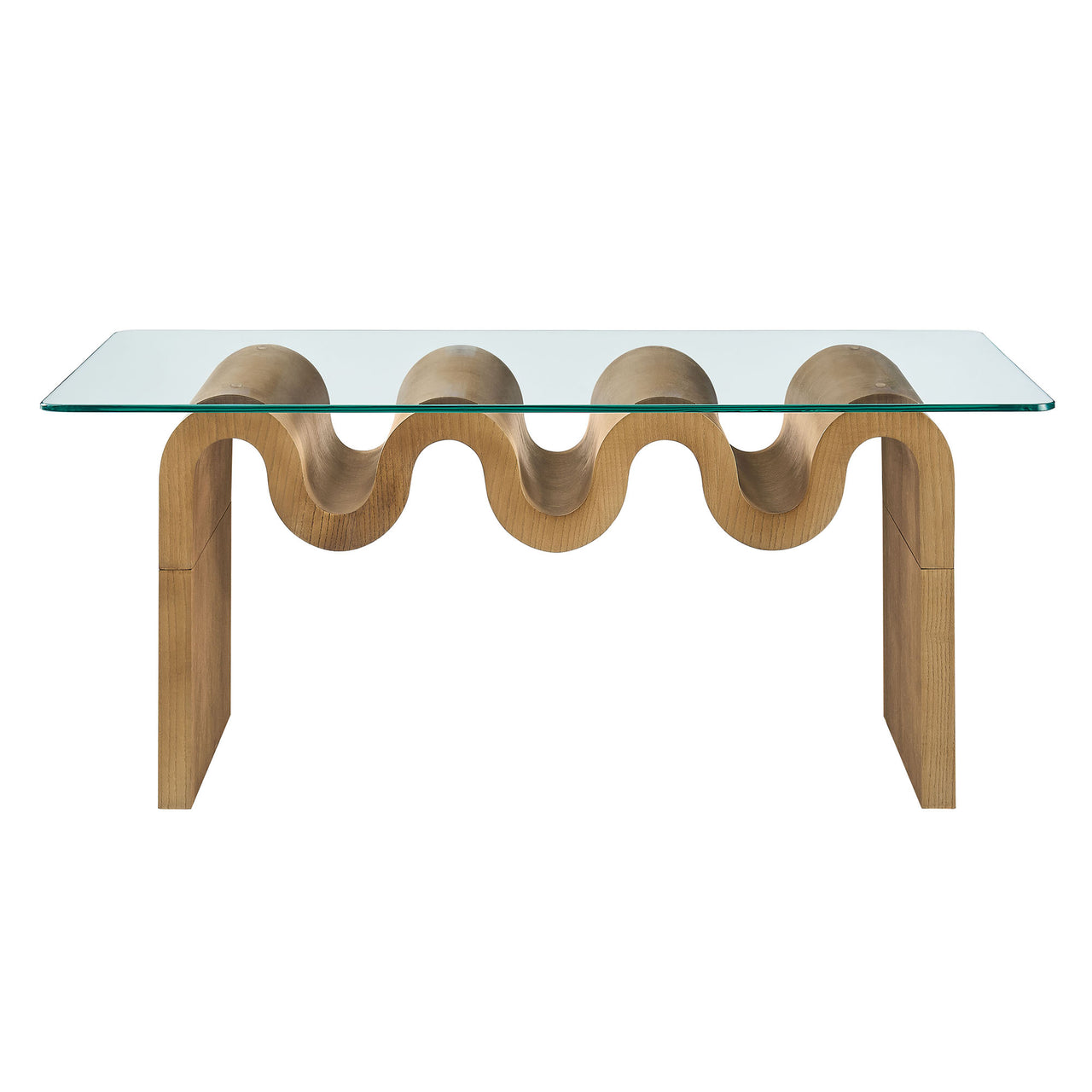 Dancing Coffee Table, Natural Wood