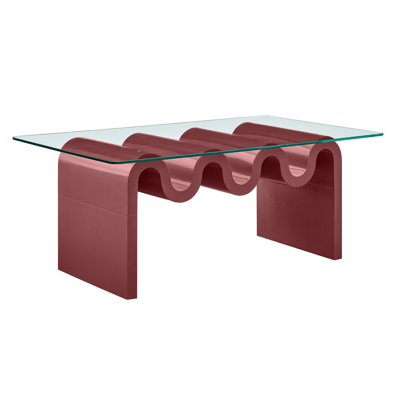Dancing Coffee Table, Burgundy
