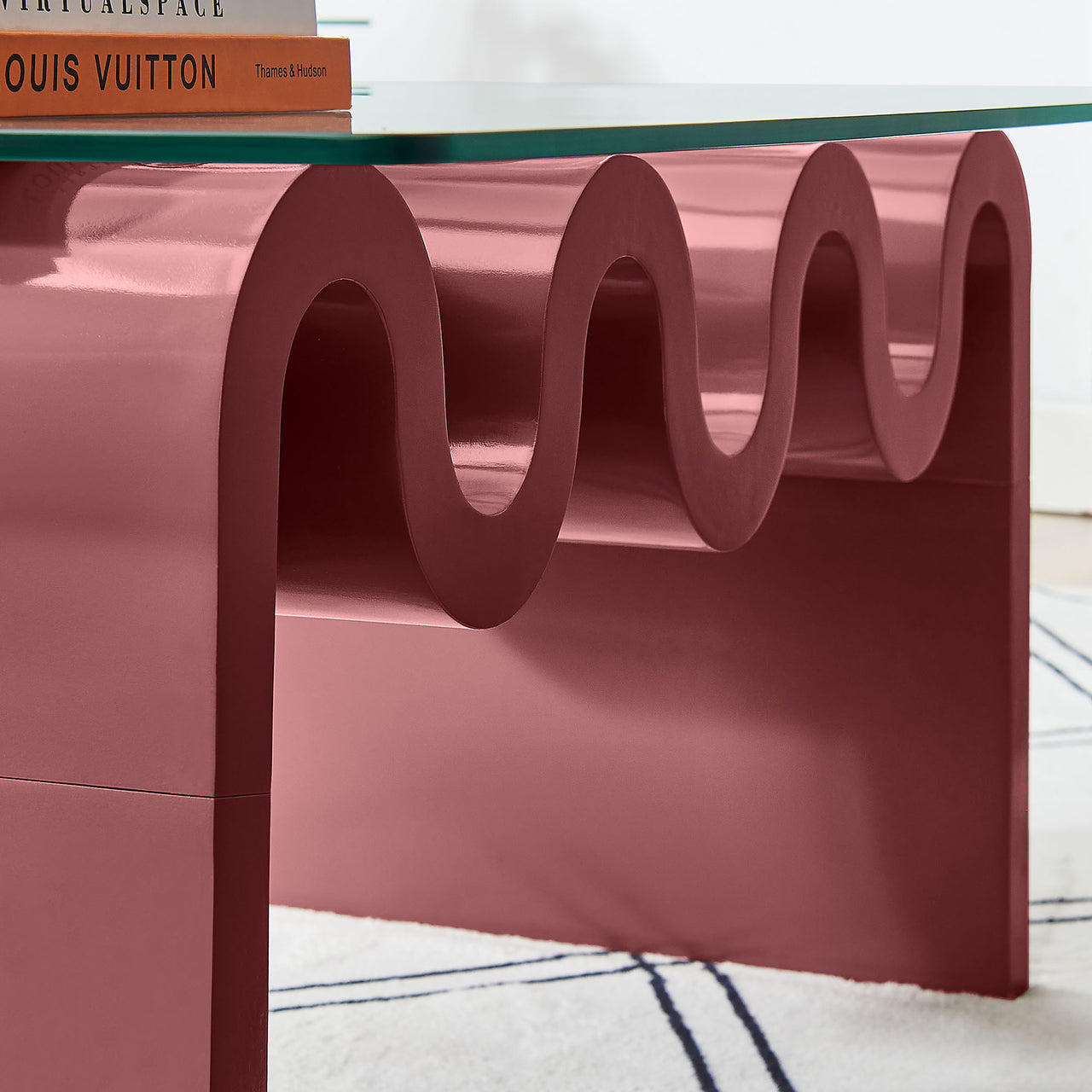 Dancing Coffee Table, Burgundy